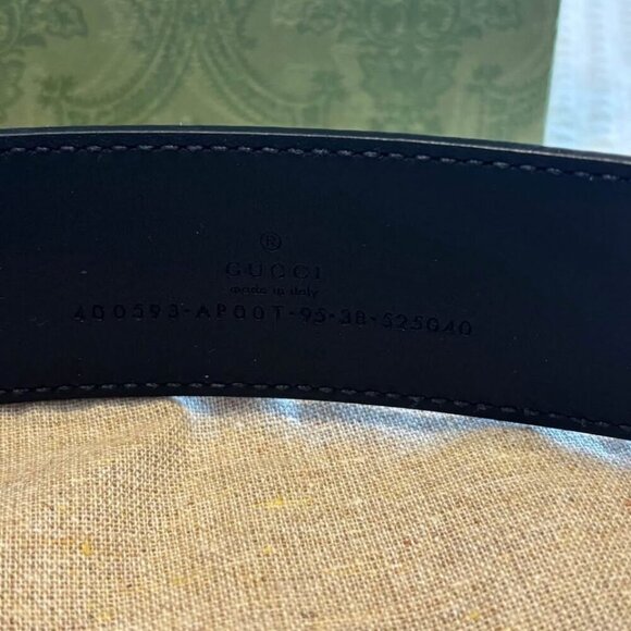 Gucci Marmont Wide Belt Style 400593 APT00T‎ 1000 size 95 - Picture 3 of 9